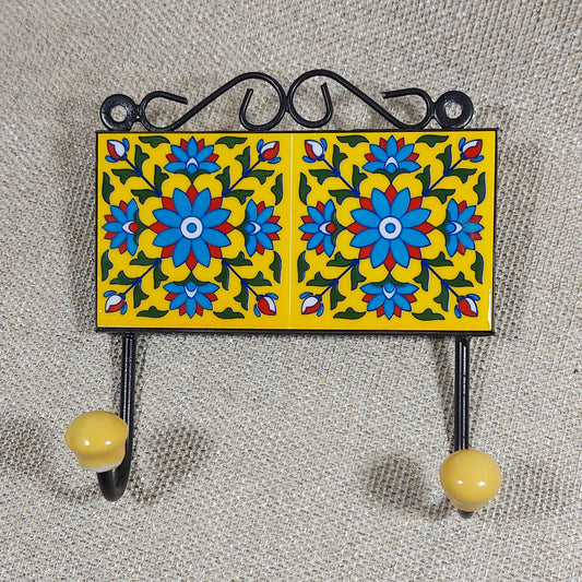 Key Holder, 2 tile, 3 inches, Square (Prod ID-BP00079)